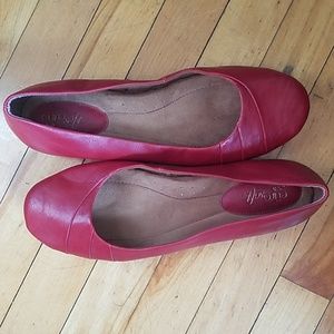 Eurosoft red comfy flats
